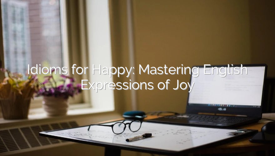 Idioms for Happy: Mastering English Expressions of Joy