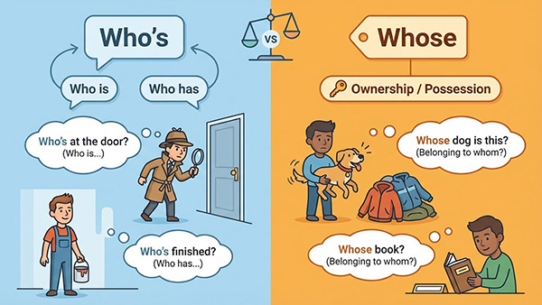 who vs whose