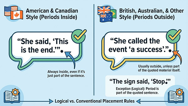 do quotation marks go after period
